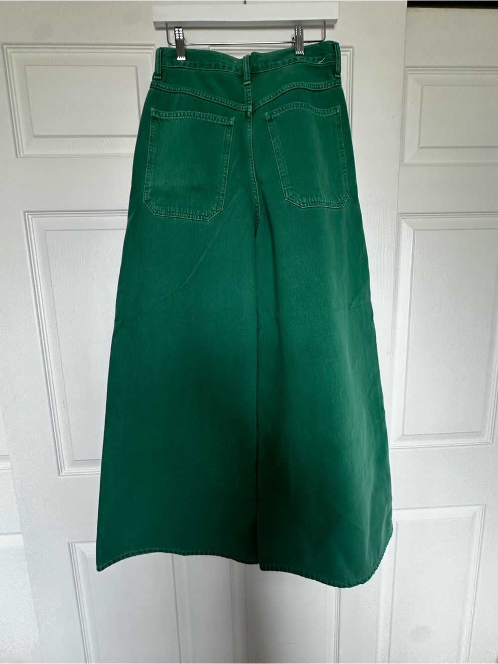 AGOLDE Emerald Green Wide-Leg Jeans - Picture 3 of 7